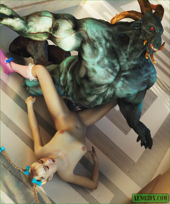 Goat Demon Porn 3d - Huge cgi green demon - 3D cgi porn blog