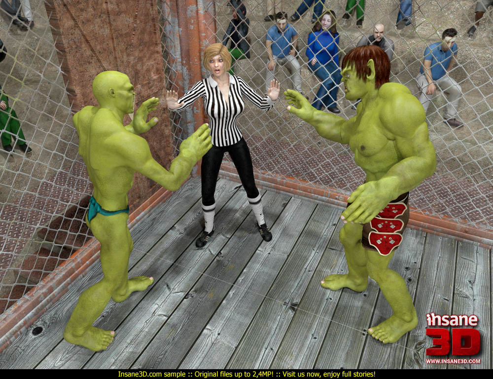 3d porn blog presents wrestlers from space